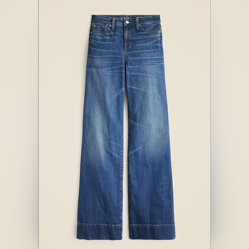 J. Crew Blue Wide Leg Flare Jeans